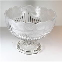 15)  ACID ETCHED FOOTED FRUIT/COMPOTE