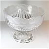 Image 1 : 15)  ACID ETCHED FOOTED FRUIT/COMPOTE