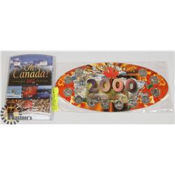 OH CANADA 2002 UNCIRCULATED COIN SET AND 2000