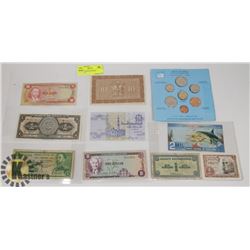 LOT OF ASSORTED WORLD CURRENCY