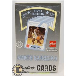FIRST EDITION NORTH CAROLINA TRADING CARDS PACK.