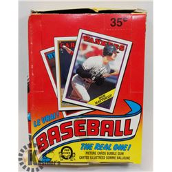 BOX OF OPEECHEE BASEBALL THE REAL ONE PICTURE CARD