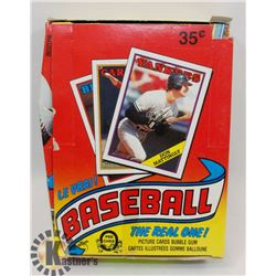 BOX OF OPEECHEE BASEBALL THE REAL ONE PICTURE CARD