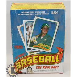 1989 OPEECHEE MLB SEALED BOX OF IN PACK CARDS.