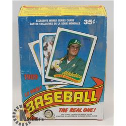 1989 OPEECHEE MLB SEALED BOX OF IN PACK CARDS.