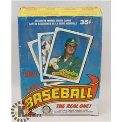 1989 OPEECHEE MLB SEALED BOX OF IN PACK CARDS.