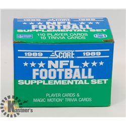 1989 SCORE NFL FOOTBALL SUPPLEMENTAL SET.