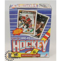 BOX OF OPEECHEE 1991-92 HOCKEY CARD/BUBBLE GUM