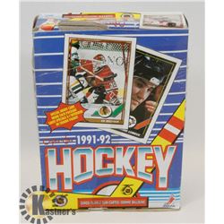 BOX OF OPEECHEE 1991-92 HOCKEY CARD/BUBBLE GUM