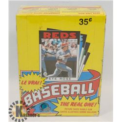 SEALED BOX OF 1986 OPEECHEE BASEBALL PICTURE CARD