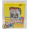 Image 1 : SEALED BOX OF 1986 OPEECHEE BASEBALL PICTURE CARD