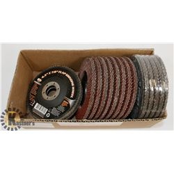 15 NEW 4-1/2" FLAP DISC'S 80 GRIT