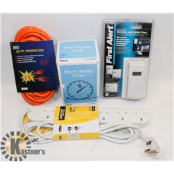 NEW ITEMS BLOCK HEATER, SURGE