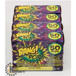 4 NEW BOX'S OF BANG! POPS 50 PER PACK