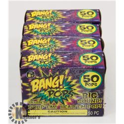 4 NEW BOX'S OF BANG! POPS 50 PER PACK