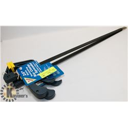 SET OF 2 NEW 24" QUICK RATCHET BAR CLAMPS
