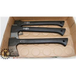LOT OF 3 GERBER HATCHETS