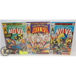 MARVEL COMICS 4, 9 AND 14 OF " THE MAN CALLED NOVA