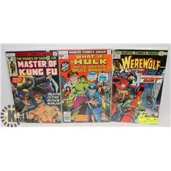3 ASSORTED VINTAGE MARVEL COMIC BOOKS