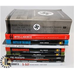 FLAT OF ASSORTED WAR BOOKS