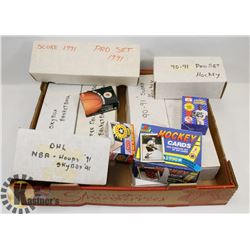 COMPLETE HOCKEY AND BASEBALL CARD SETS FROM