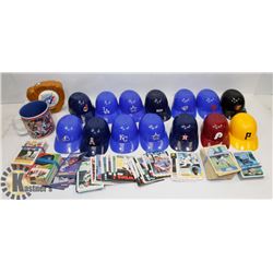 14 DAIRY QUEEN BASEBALL HELMETS, MICKEY MANTLE