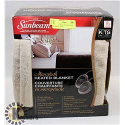 SUNBEAM MICROPLUSH HEATED BLANKET - KING.