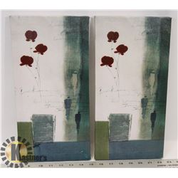 PAIR OF CANVAS ART SMALL
