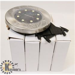 LOT OF 4 NEW LED SOLAR STUDS