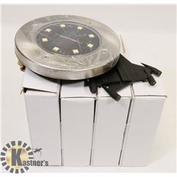 LOT OF 4 NEW LED SOLAR STUDS