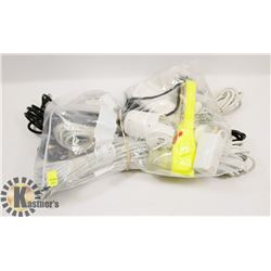 BAG OF ELECTRONICS INCLUDING PELICAN FLASHLIGHT,
