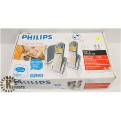 PHILIPS SKYPE & STANDARD CALL CORDLESS PHONE SET