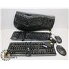 Image 1 : LOT OF THREE KEYBOARDS AND ONE MOUSE