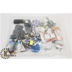 BAG OF ASSORTED ELECTRONICS INCLUDING EUROPEAN
