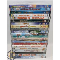 BUNDLE OF CHILDRENS DVDS INCLUDING DISNEY'S UP,