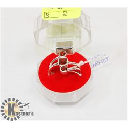 # 21-RED GARNET RING