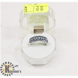 #2-CUBIC ZIRCONIA RING .925 STERLING SILVER