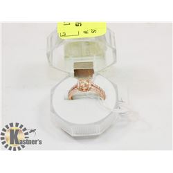 #5-CUBIC ZIRCONIA RING .925 STERLING SILVER