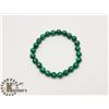 Image 1 : #36-NATURAL MALACHITE BEAD BRACELET