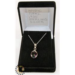 #50-MYSTIC TOPAZ PENDANT NECKLACE