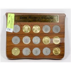 MOUNTED PRIME MINISTERS OF CANADA COINS FROM 1867