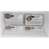 Image 1 : LOT OF 4- $5 PRINCESS DIANA COMMEMORATIVE COINS