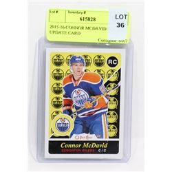 2015-16 CONNOR MCDAVID ROOKIE UPDATE CARD