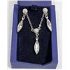 Image 1 : SWAROVSKI MARQUIS CUT NECKLACE & EARRING SET