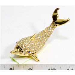 DOLPHIN TRINKET BOX ENCRUSTED WITH CRYSTALS