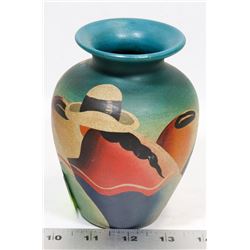 PERUVIAN HAND PAINTED VASE