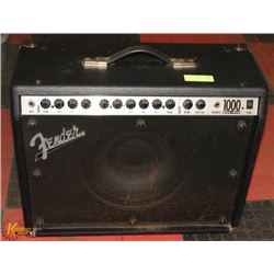 FENDER AMP MODEL 1000 & CABLES, PRO -ROC.
