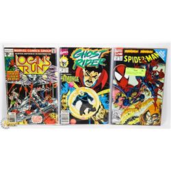 3 PACK OF COLLECTOR COMICS - LOGANS RUN, GHOST