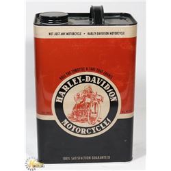 HARLEY DAVIDSON MOTORCYCLE OIL TIN.