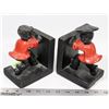 Image 1 : MID CENTURY FIGURAL BOOK ENDS.